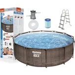 Bazén Bestway Steel Pro MAX 3,66 x 1 m hnědý