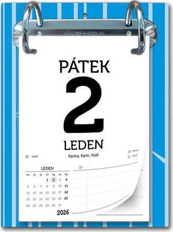Trhací denní kalendář 2027 - pracovní