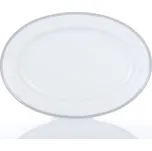 Thun 1794 Opal, mísa oválná, český porcelán, 24 cm, krajka, šedá, Thun