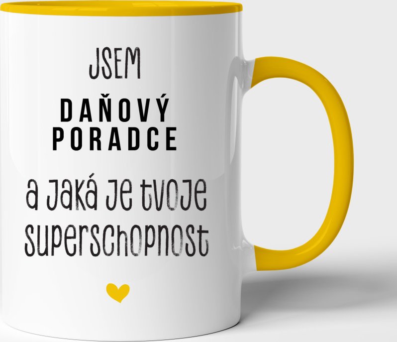 Hrnek daňový poradce a jaká je tvoje superschopnost