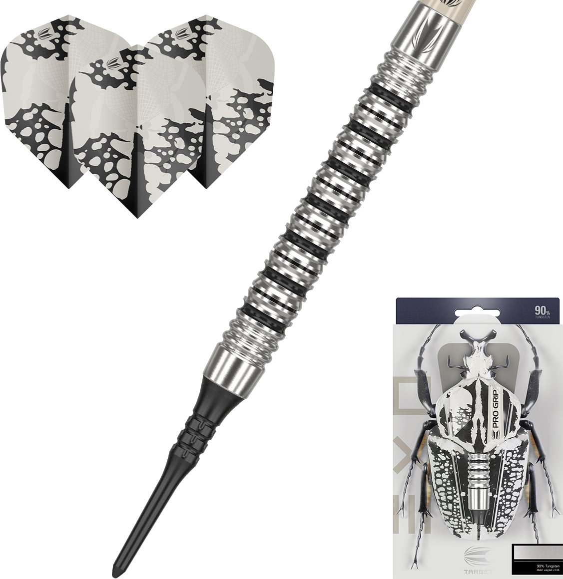 Target-Darts Šipky soft EXO 90% 11 20g 2024