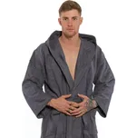 Interkontakt Pánský župan s kapucí 02 Dark Grey Velikost županu S
