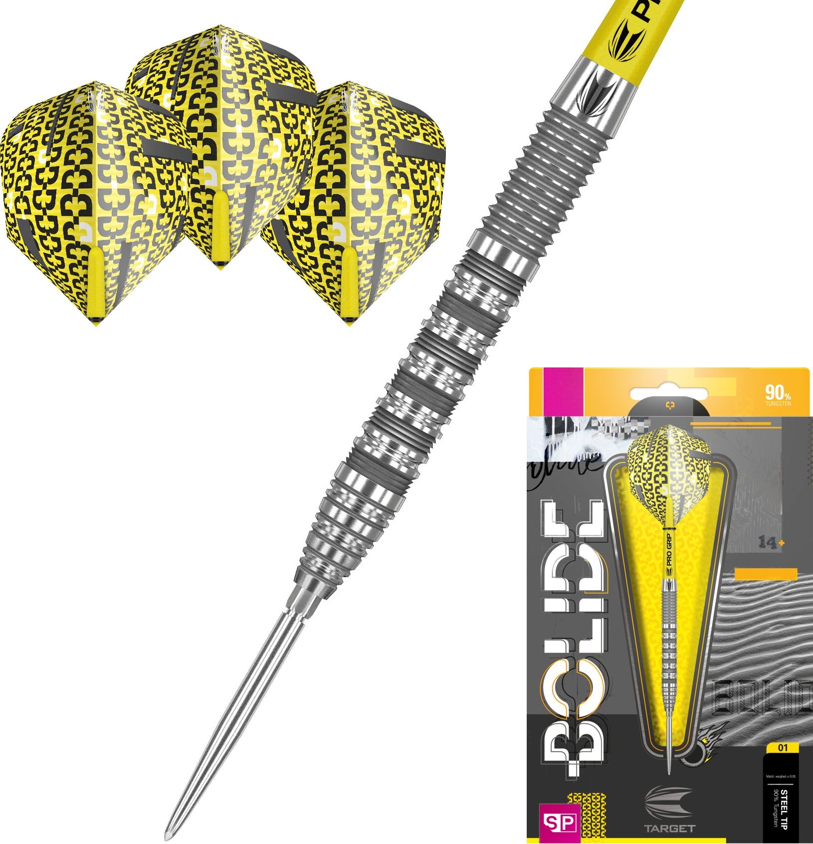 Target-Darts Šipky steel BOLIDE 01 SWISS POINT 90% 21g