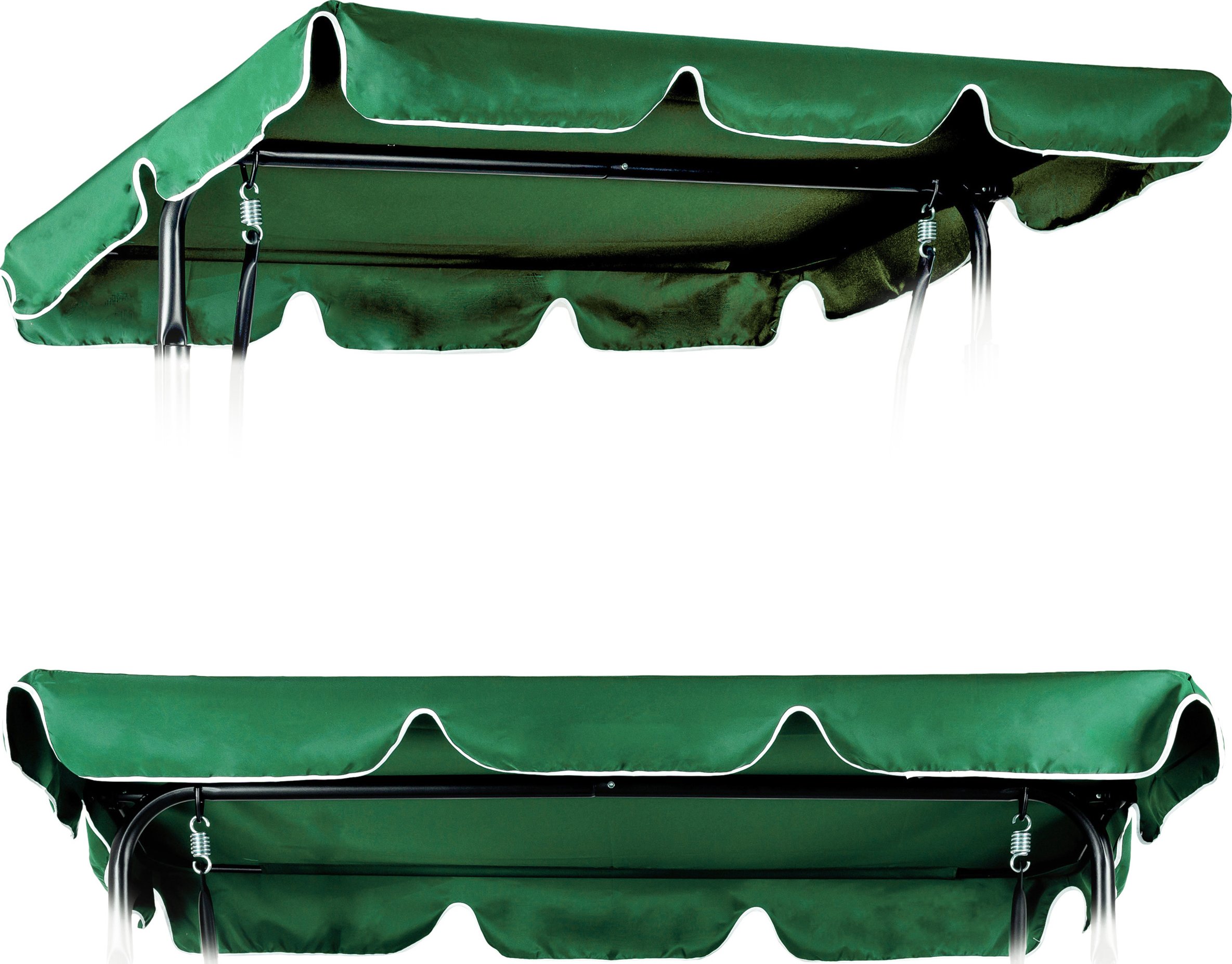 MultiGarden Stříška na zahradní houpačku 200x120 cm voděodolná, zelená