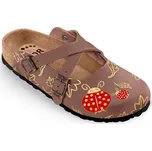 Pantofle FORcare 101031 barva hnědná - berušky Velikost: 39