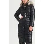 Sinsay - Prošívaný kabát s kapucí - černá
