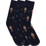 CORNETTE Pánské ponožky 3 pack Premium 3 pack Christmas blue