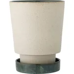 Bloomingville Keramický obal na květiny s miskou Idril