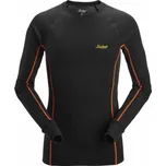 Snickers Workwear | Triko funkční Merino - Černá, Oranžová / XXL / 2XL / černá