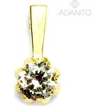 Zlatý přívěsek se zirkonem