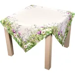 Kuchyňský ubrus CYH7547 TISK, růžová louka 85x85cm (čtverec)