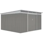 Zahradní domek G21 GRAH 1132 - 340 x 333 cm, metalický šedý 248152452