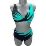 Life Beach dámské dvoudílné plavky s odepínací vložkou ZANETA Barva: Zelená, Velikost: 4XL