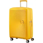 Cestovní kufr na čtyřech kolečkách. American Tourister SOUNDBOX SPINNER 67 EXP Golden Yellow (1371) 4289var158