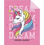 DETEXPOL Přehoz na postel Jednorožec dream Polyester, 170/210 cm
