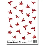 Barevný papír A4, červená, 50 listů