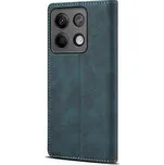 Lenuo Leather flipové pouzdro pro Xiaomi Redmi Note 13 5G modrá