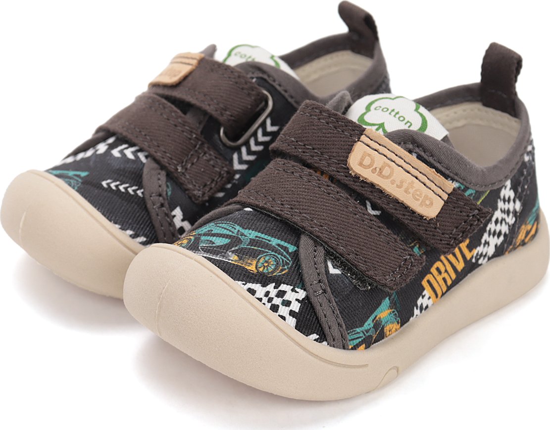 DDstep Barefoot plátěné tenisky D.D.step C100-61391 Marine Grey Velikost: 28