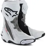 Boty SUPERTECH R VENTED, ALPINESTARS (bílá/světle šedá/černá, perforovaná obšívka, vel. 44) ALPINESTARS M130-619-44