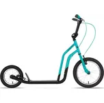 koloběžka galaxy zenit | tyrkysovo-černá