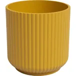 Květináč Luna, 15 cm, keramika, žlutá