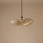Lindby závěsné světlo Eleane, bambus, přírodní, délka 50 cm, E27 - Stříška - Ø 15 cm, výška 2,5 cm bambus přírodní 1 x 15 W LED - Doprava zdarma