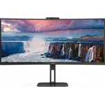 LED Monitor 34" AOC CU34V5CW/BK VA panel 3440x1440 px 100 Hz HDMI DP USB-C reproduktory