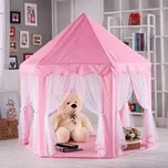 Velký dětský stan pro malé princezny – růžový zámek