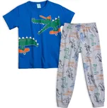 Chlapecké pyžamo svítící ve tmě KYLY SKATE KROKODÝL modré Velikost: 152