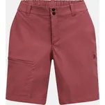 ŠORTKY PEAK PERFORMANCE ICONIQ SHORTS WOMEN WILD ROUGE/SAND FOG MELANGE