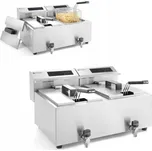 Dvoukomorová fritéza Hendi 207376 16 l, 7000 W