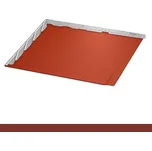 Prefa falcovaný šindel DS.19 - tmavě červená P.10 - hladký