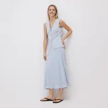 Reserved - Sukně s příměsí viskózy - světle modrá - 808IP-50X - 808IP-50X-XL