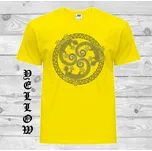 detske-levne-bavlnene-tricko-potisk-keltske-jesterky Barva: Yellow - žlutá, velikost: 152