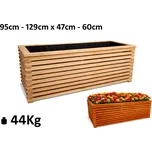 Dřevěný truhlík ASTRA - M Délka (X): 129cm, Šiřka (Y): 57cm