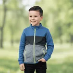 CHLAPECKÁ FUNKČNÍ MIKINA ŠEDO/ MODRÁ FH9609 VELIKOSTI 98-128 Velikost: 110, Barva: Šedo/modrá