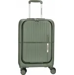 Kabinový kufr s vyklápěcí kapsou Tokyo 35x20x55 cm - 35 L - olivový