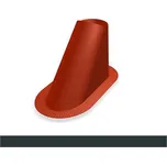 Prefa nalepovací prostup pro falcované střechy 80-120 mm, P.10 - antracitová - RAL 7016