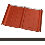 Prefa falcovaná taška - tmavě hnědá P.10 - hladká