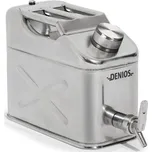 Bezpečnostní kanystr DENIOS z nerezové oceli, s plnicím kohoutem, těsnění EPDM, 10 litrů