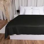 Sametový přehoz na postel Velvet Premium SVP-014 Černozelený 140x200 cm