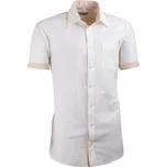 Šampaň košile slim fit kombinovaná Aramgad 40237, Velikost 37/38 (S)