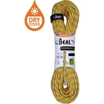 Horolezecké lano BEAL Booster Unicore 9,7 mm Dry Cover anis - 70 m