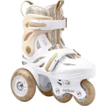 Cariboo Ballerina Dětské kolečkové brusle s LED kolečky, vel. 26-30, Zlaté