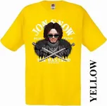 detske-bavlnene-levne-tricko-potisk-jon-snow-hra-truny Barva: Yellow - žlutá, velikost: 152