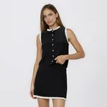 Reserved - Mini sukně s ozdobným provedením - černý - 890IP-99X - 890IP-99X-XL