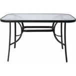Zahradní stůl 120x70 cm, černý SPRINGOS TOSCANA