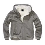 Mikina Sweatjacket Teddylining, Brandit, Dark Grey Melange, XXL