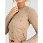 Sinsay - Viskózová halenka s puntíky - béžová - 037HA-80X - 037HA-80X-XXS