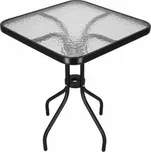 Zahradní stolek 60x60 cm, černý SPRINGOS BISTRO